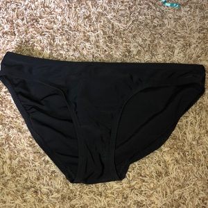 Plain black bathing suit bottoms